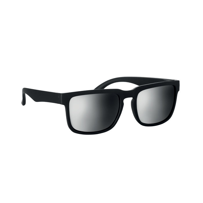 Lunettes de soleil personnalisées UV400 Crete Argent brillant